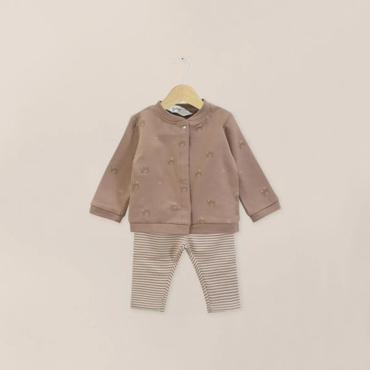 Conjunto Bebé Niño Café