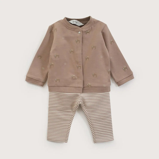 Conjunto Bebé Niño Café