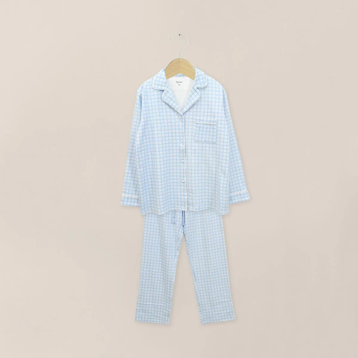 Pijama Conjunto De 2 Piezas De Mujer - Celeste