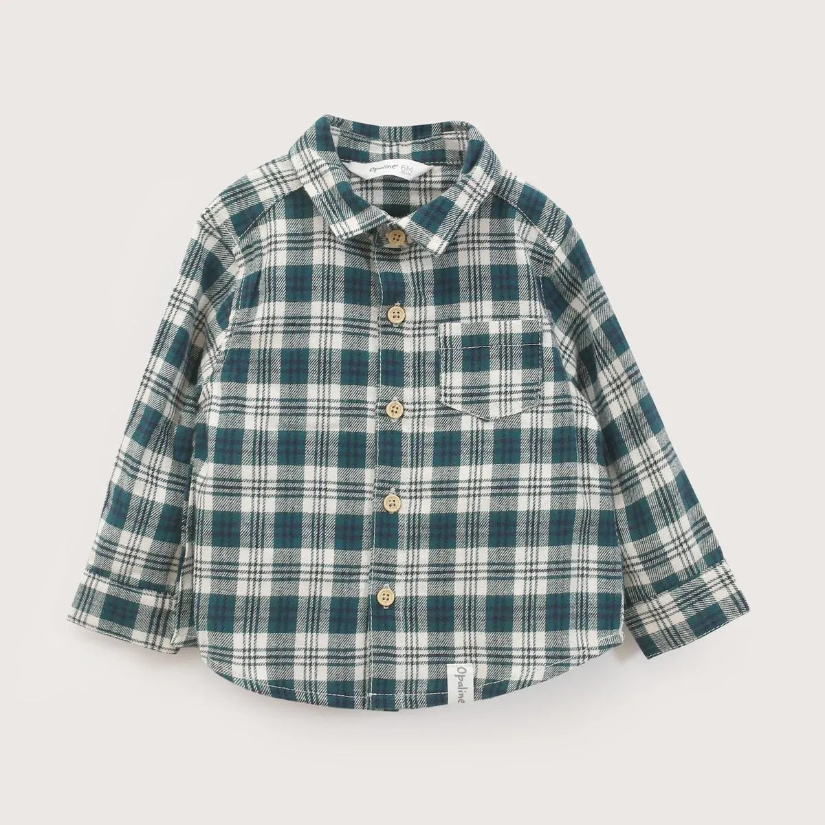 Camisa Escocesa Niño Verde