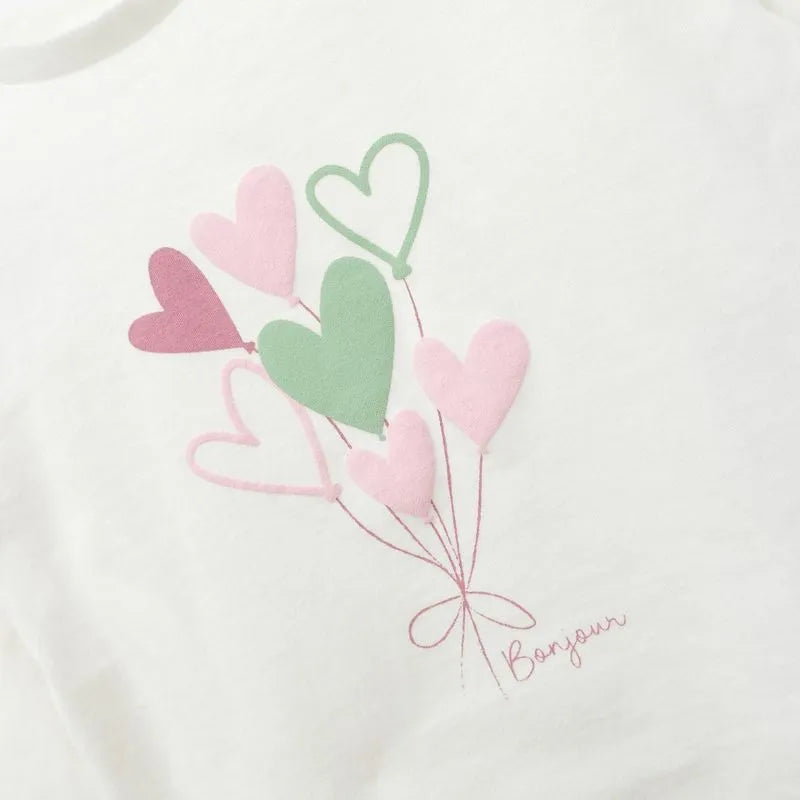 Polera Básica Niña Blanca