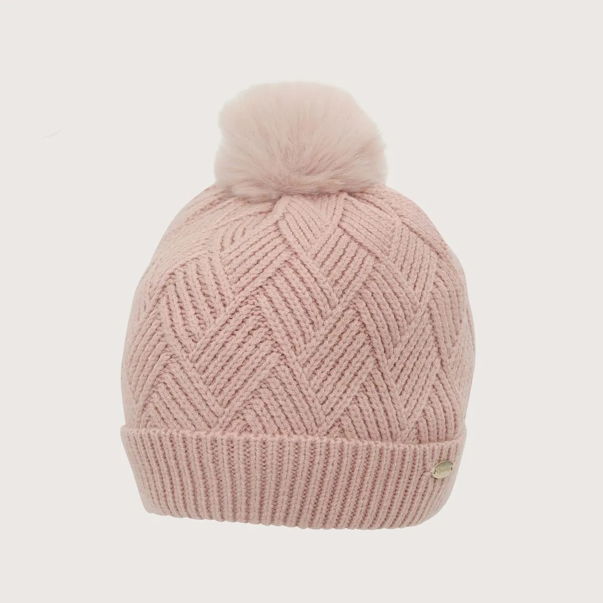 Gorro Invierno Niña Con Pompon Rosado