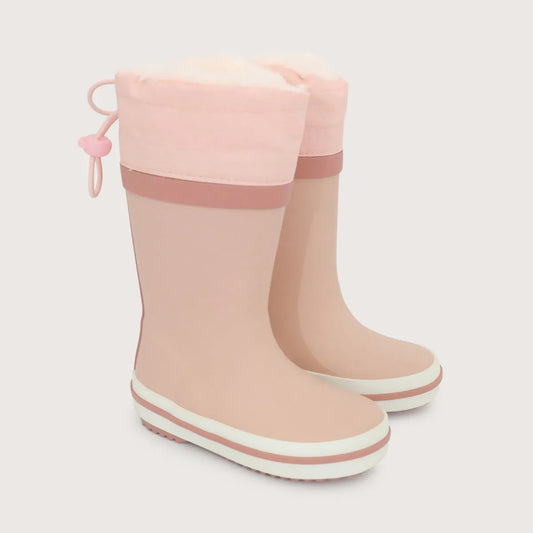 Bota de Agua Abrigada Interior Fur Rosada Niña