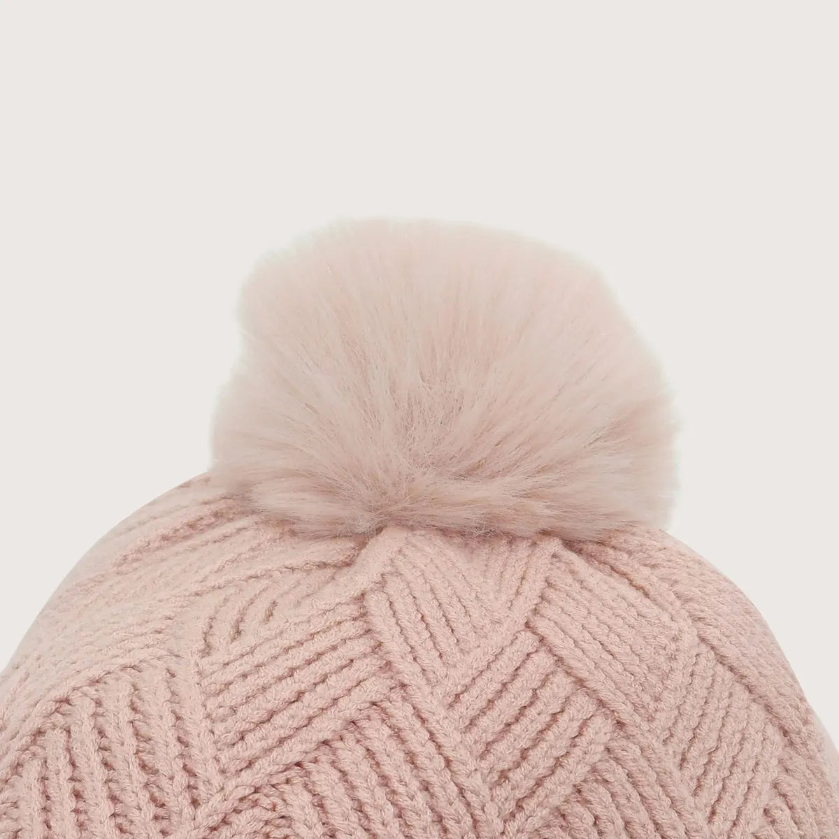 Gorro Invierno Niña Con Pompon Rosado