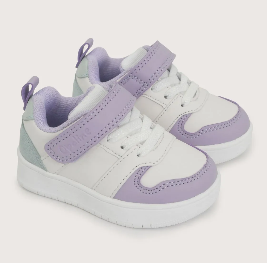 Zapatilla Urbana Niña Blanca con Lila