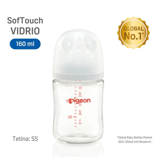 Mamadera vidrio 160 ml SofTouch Pigeon