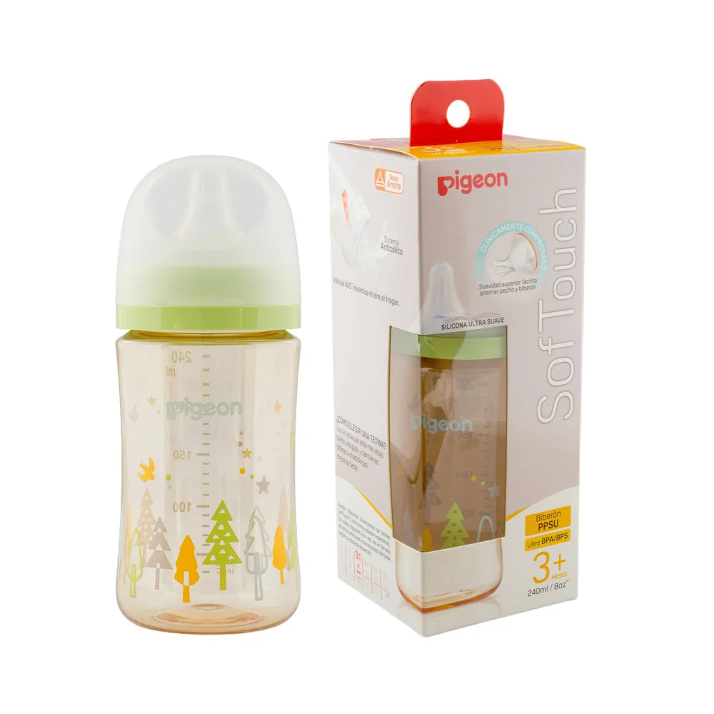 Mamadera PPSU "Forest" 240 ml SofTouch Pigeon