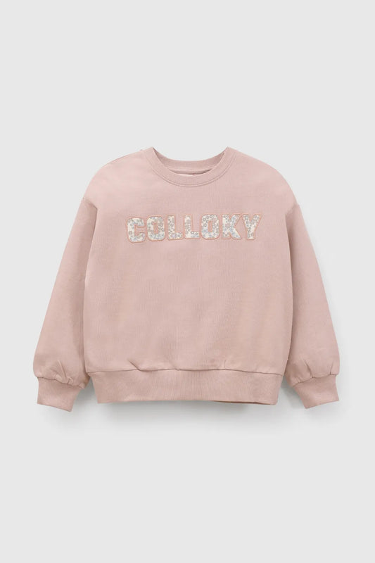 Polerón Estampado Niña Rosado