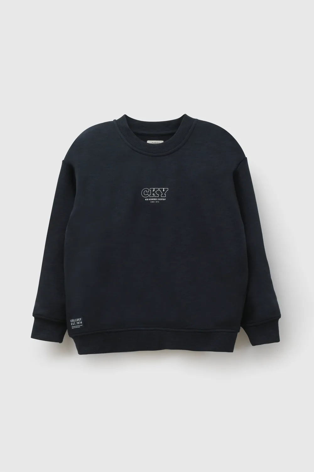 Polerón Estampado Niño Azul