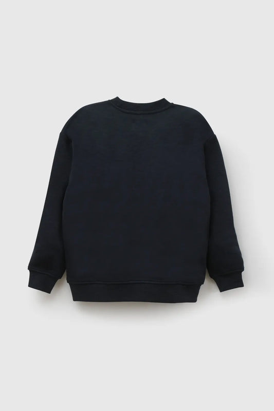 Polerón Estampado Niño Azul