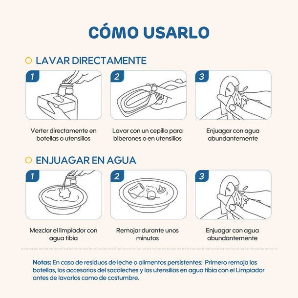 Limpiador de Frutas - Verduras y Mamaderas Aiwibi 480 ml