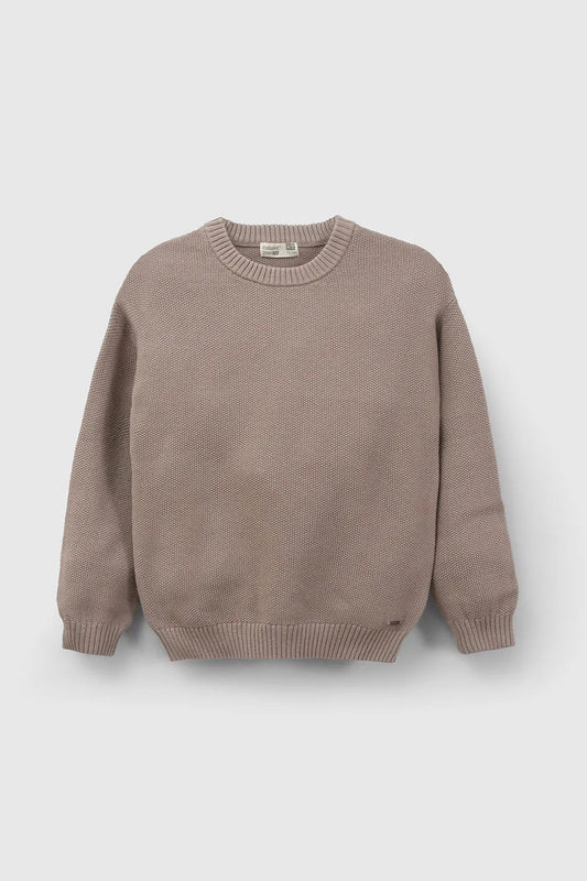 Sweater Tejido Niño Café