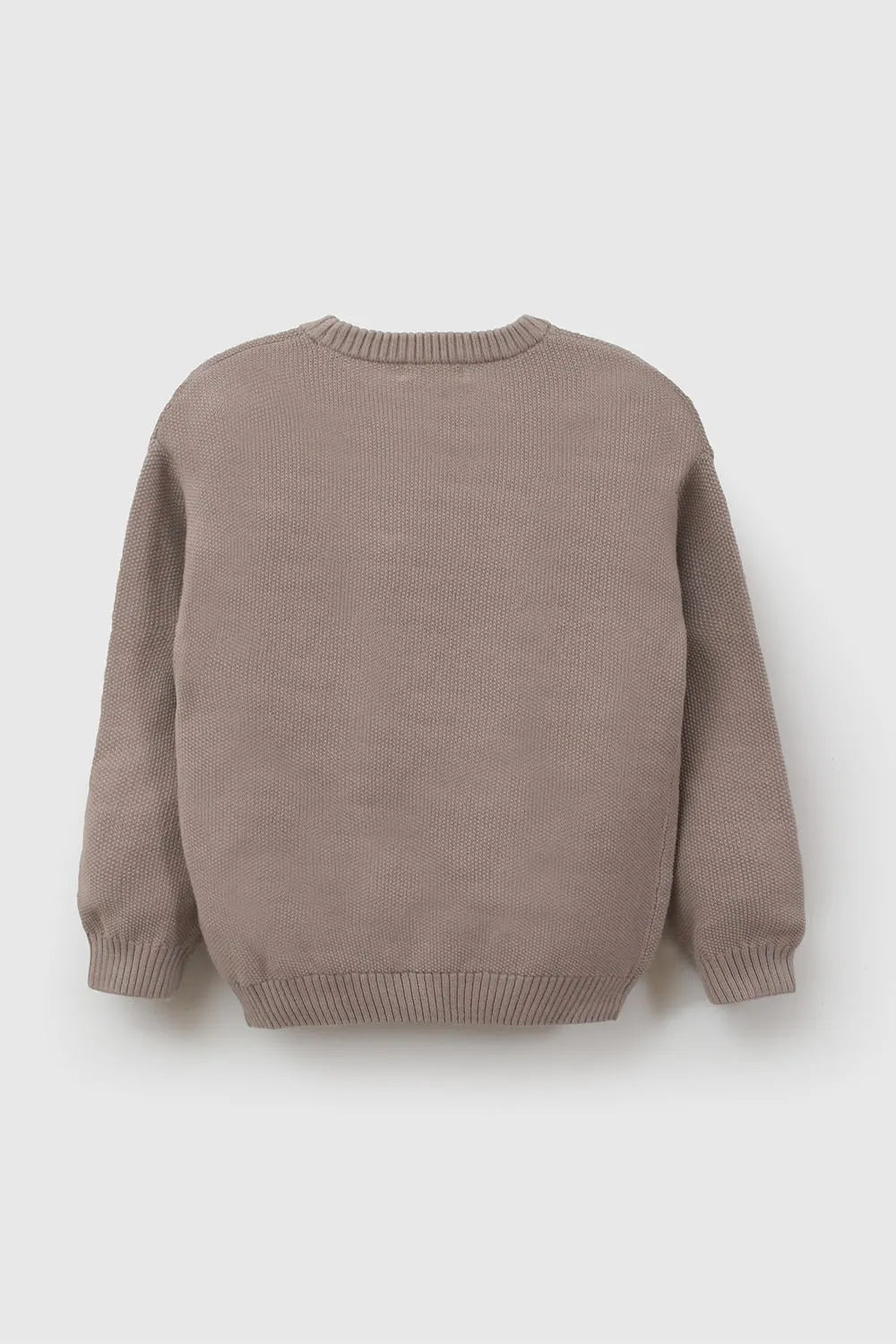 Sweater tejido niño café