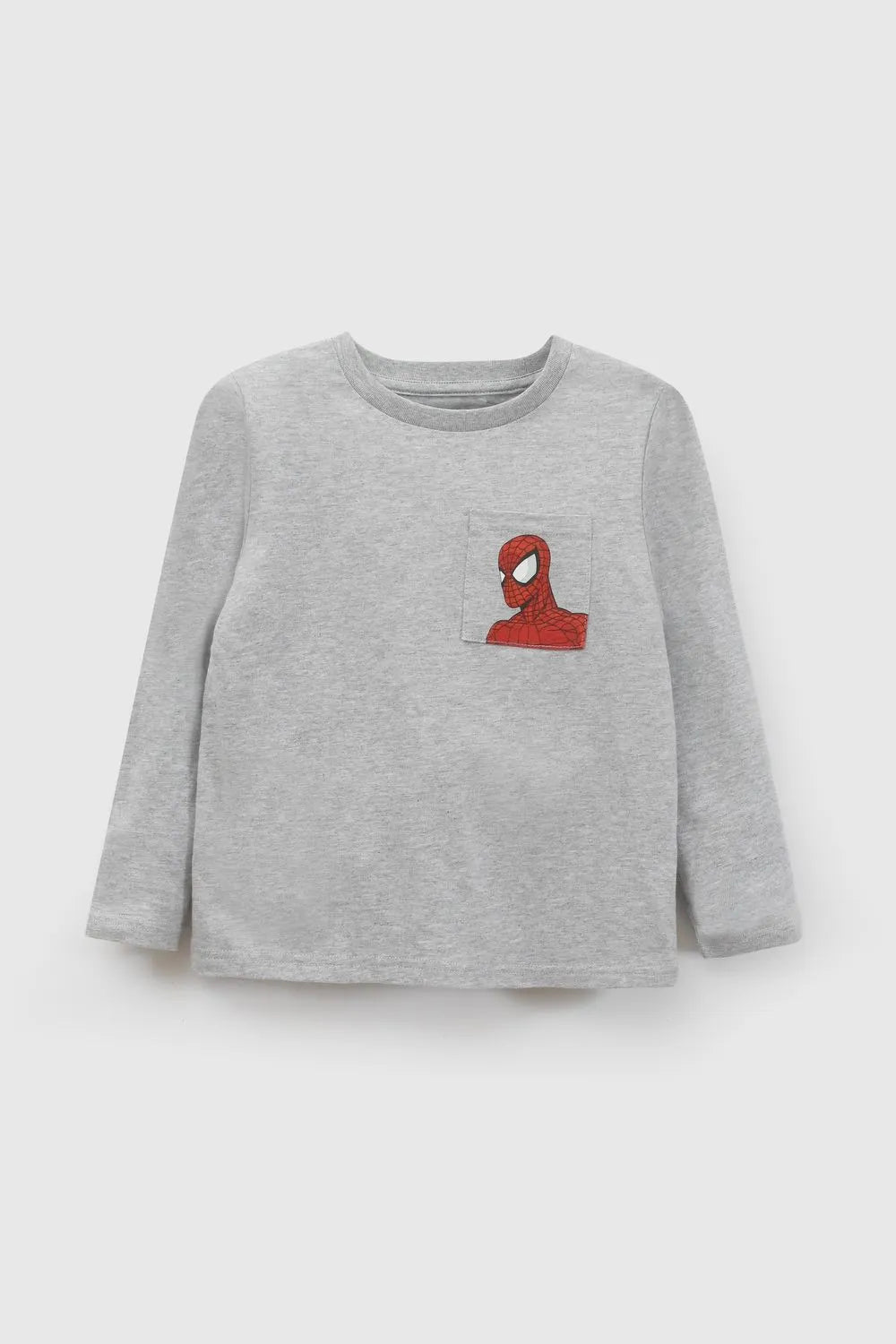 Pijama manga larga Marvel Spiderman niño gris