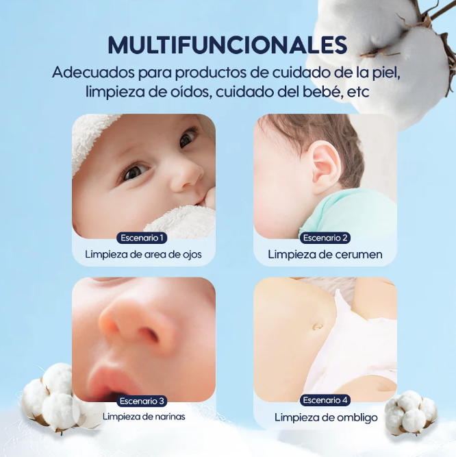 Cotonitos de Algodón para bebés