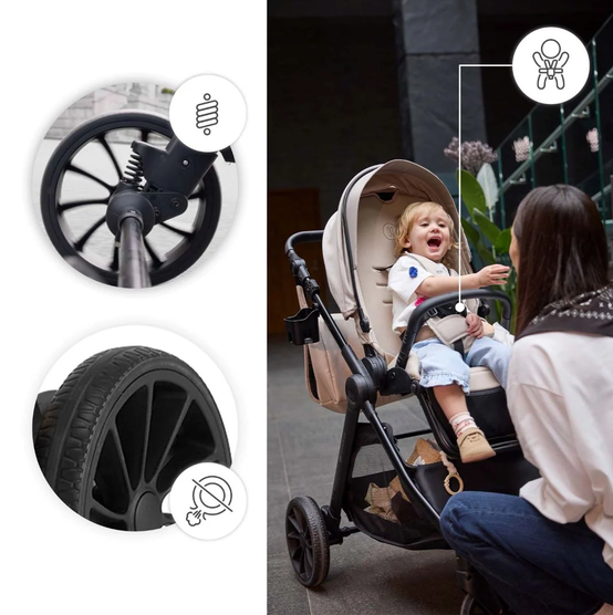Coche de Paseo VESTO 2 Reversible con Accesorios | Hasta 22 kg