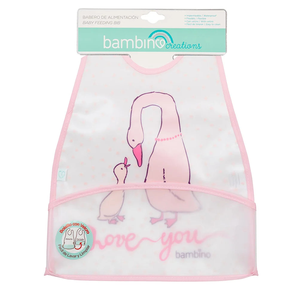 Babero Impermeable - Rosa