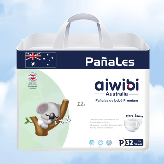 1 Paquete de Pañal para Bebés Premium Aiwibi
