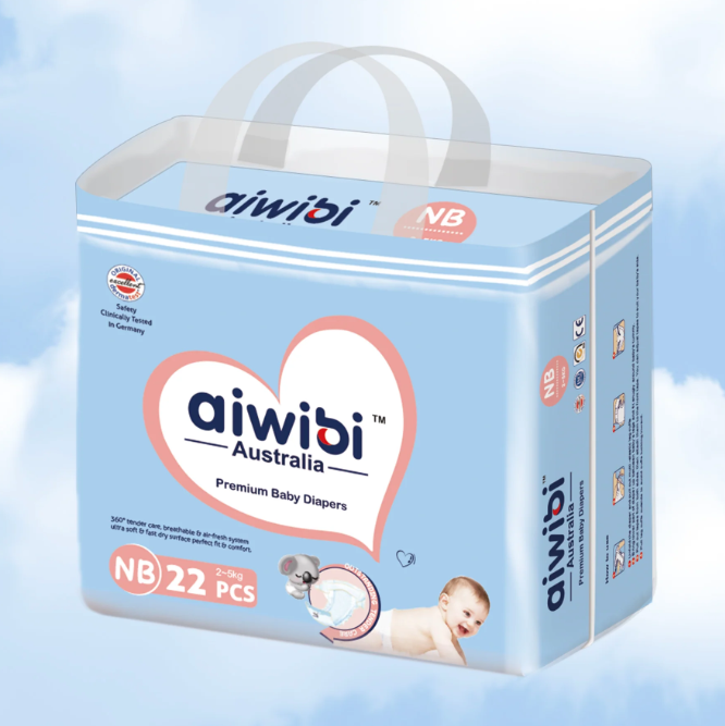 1 Paquete de Pañal para Bebés Premium - Recién Nacido - 22 unidades - 2 a 5 kg
