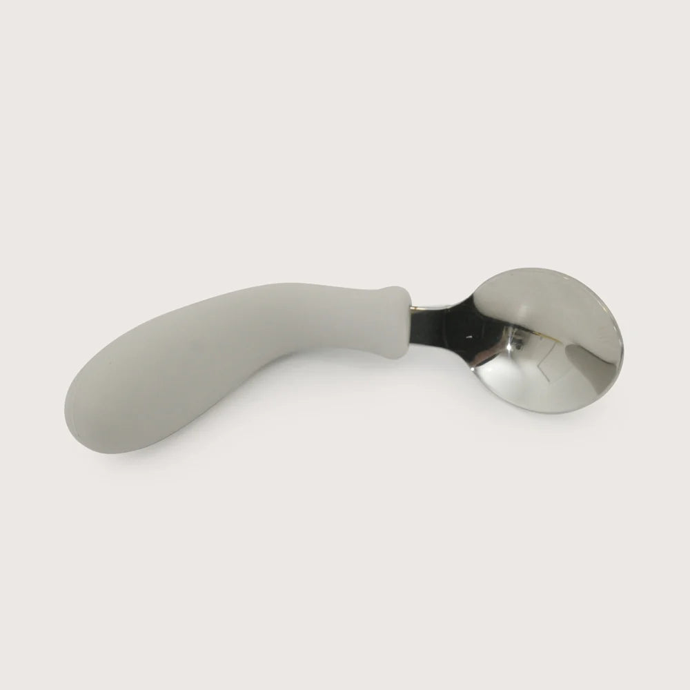 Set Cuchara + Tenedor Silicona y Acero Inox Giratorios