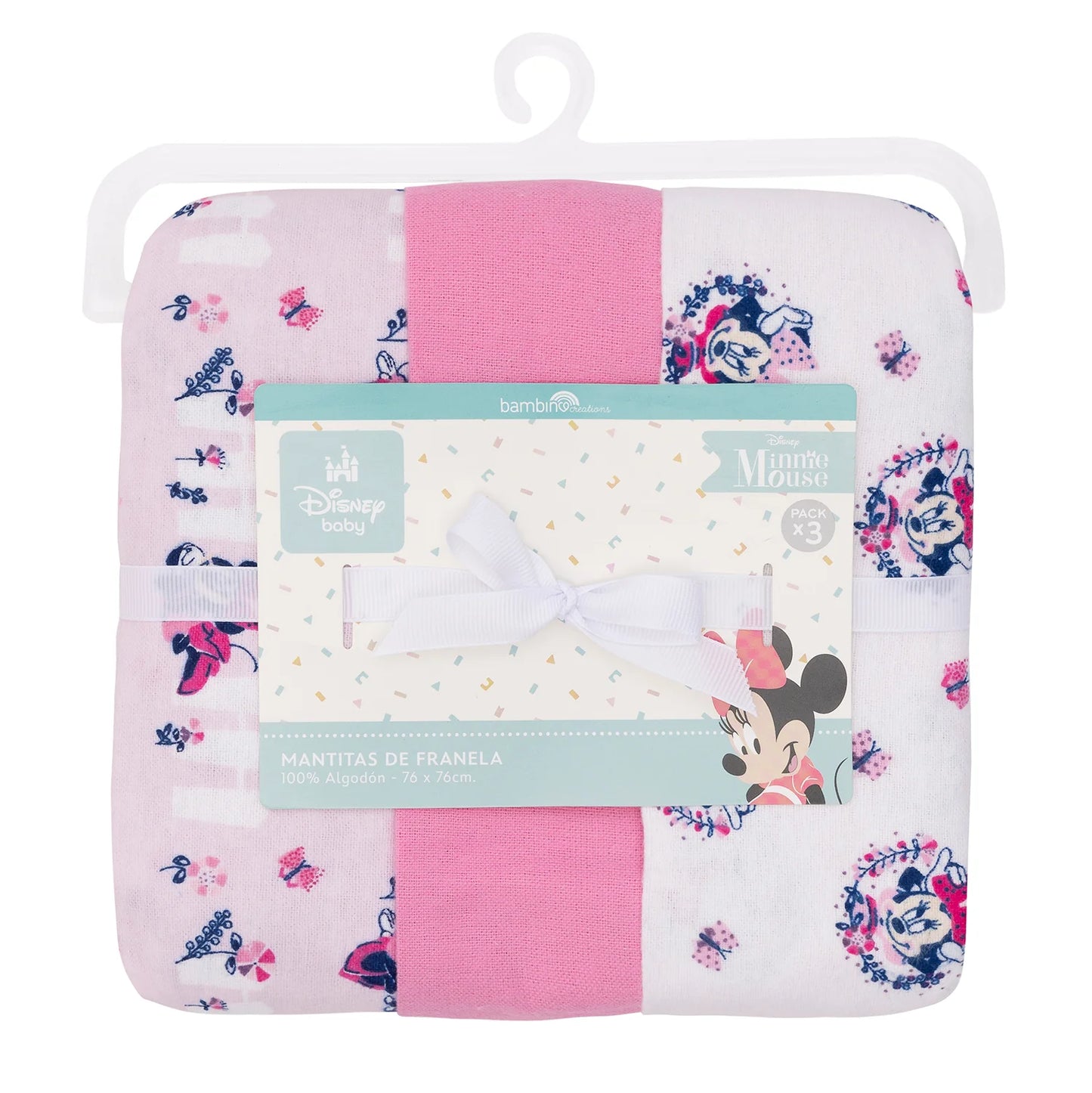Tripack de Mantitas Disney Minnie