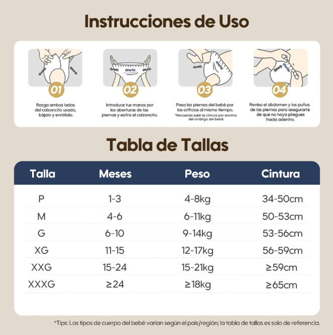 1 Paquete de Calzoncitos para Bebés / Pants