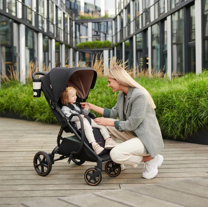 Coche Cuna 2 en 1 Kinderkraft YOXI 2 con Moisés y Asiento Reversible