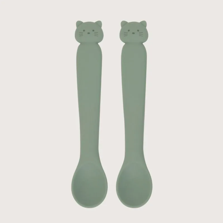 Set 2 Cucharas Gato Verde