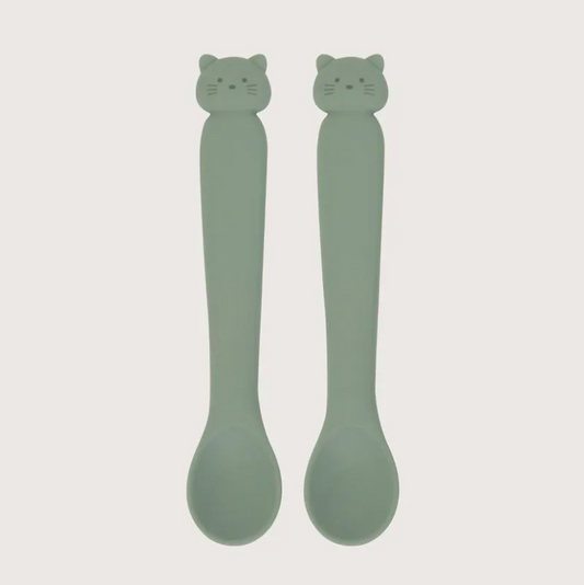 Set 2 Cucharas Gato Verde
