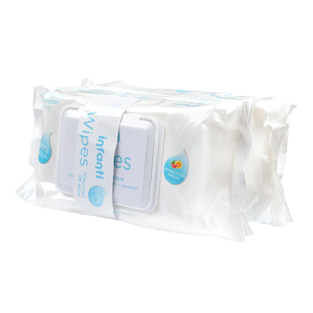 Toallas Húmedas de Agua Wipes 2x80 Infanti