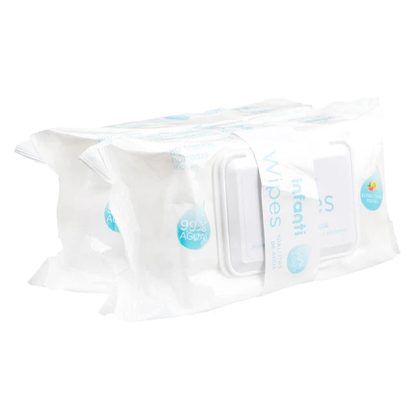 Toallas Húmedas de Agua Wipes 2x80 Infanti