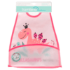 Babero de Alimentación Impermeable PEVA Rosado Dinosaurio - Imagen 2
