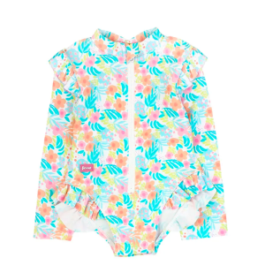 Traje de Baño de Bebé Floreado