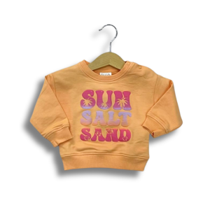 Polerón BB Niña Cerrado Day to Day Naranjo